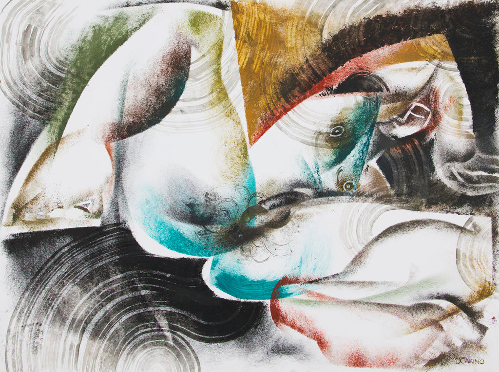 Work on paper by artist J. Carino