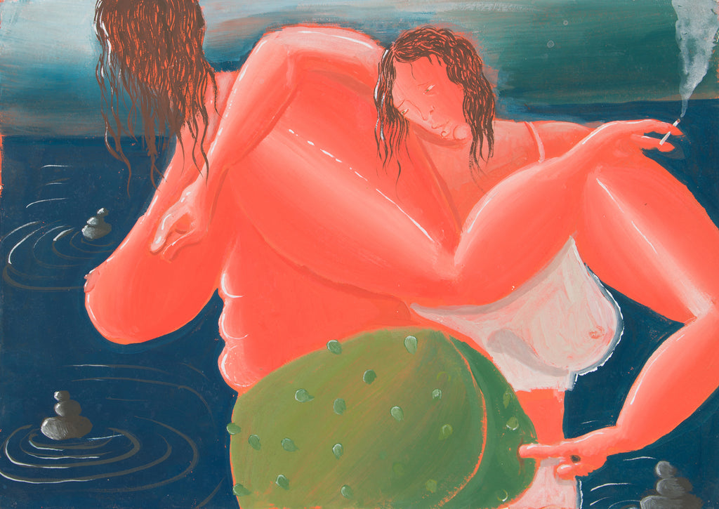 Work on paper by artist Oriele Steiner