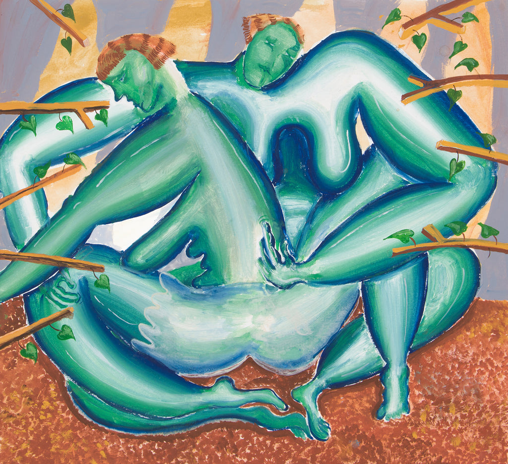 Work on paper by artist Oriele Steiner