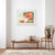 Work on paper by artist J. Carino, Framed
