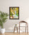 Work on paper by artist J. Carino, Framed