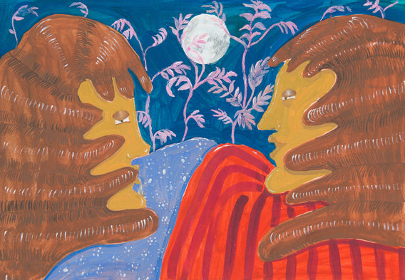 Work on paper by artist Oriele Steiner